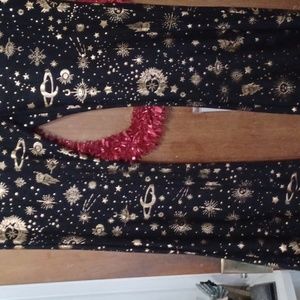 Vintage boho Celestial flare leggings